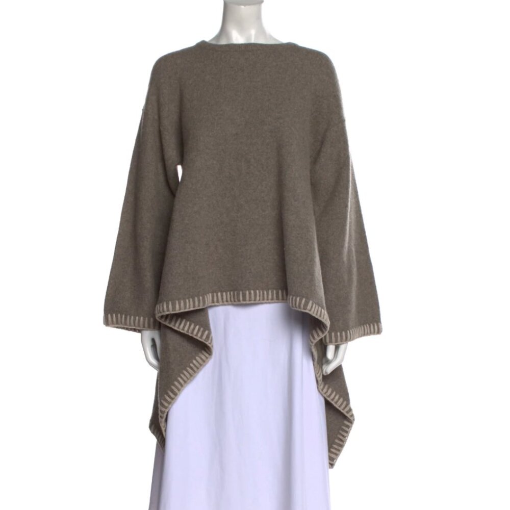 Lauren Manoogian Blanket-Stitch Alpaca-Blend Sweater - Size 1 / Small